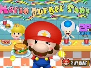 Mario Burger Shop Cooking Game