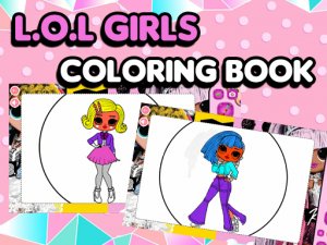 LOL OMG Coloring Book Game