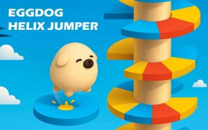 Eggdog Helix Jumper - Online Arcade Drop Game